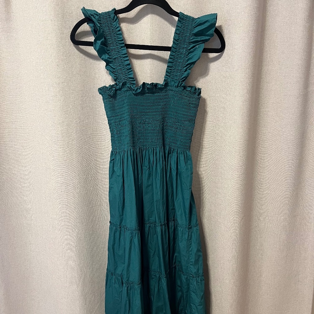 Garden green midi dress